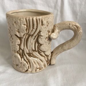 Tree bark design- textured coffee/tea mug-COOL!!
